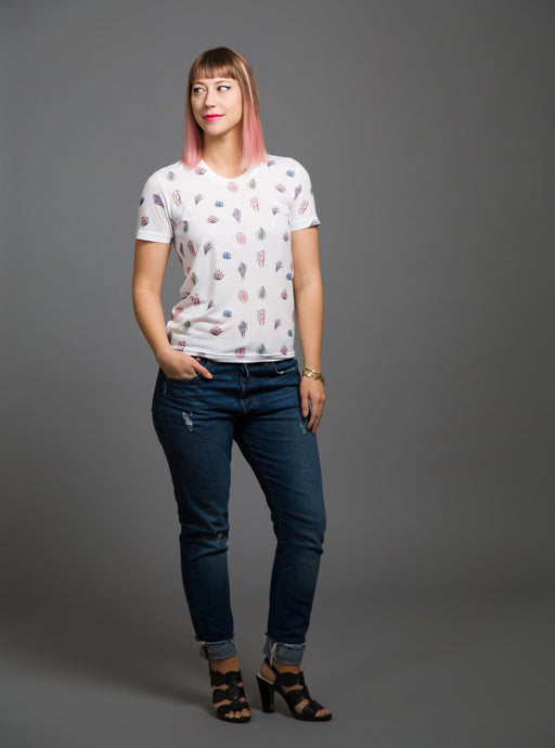 Cactus Watercolor Tee, Physical, Mallory