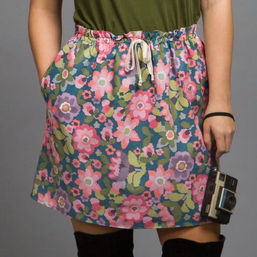Bloom Gathered Short Skirt, Physical, Mallory