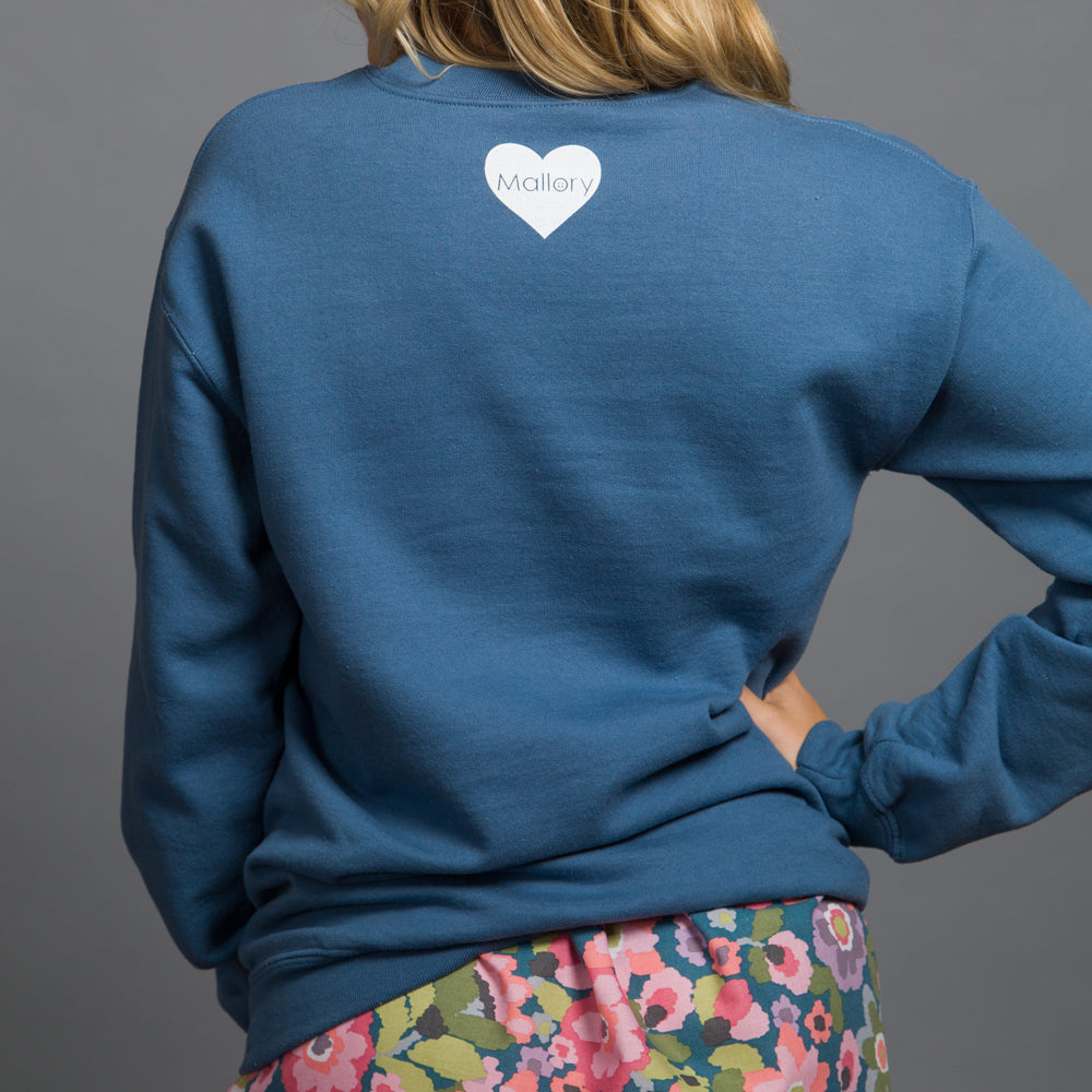 Cactus Love Crewneck Sweatshirt - Indigo, , Mallory