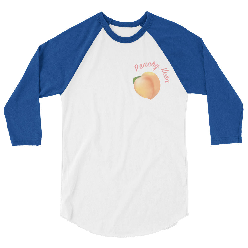 Peachy Keen Unisex Baseball Tee, , Mallory