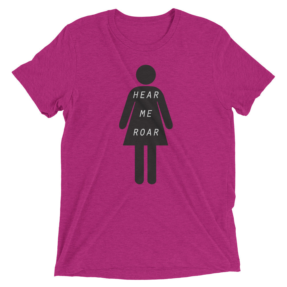 Woman Hear Me Roar Scoopneck Tee, , Mallory