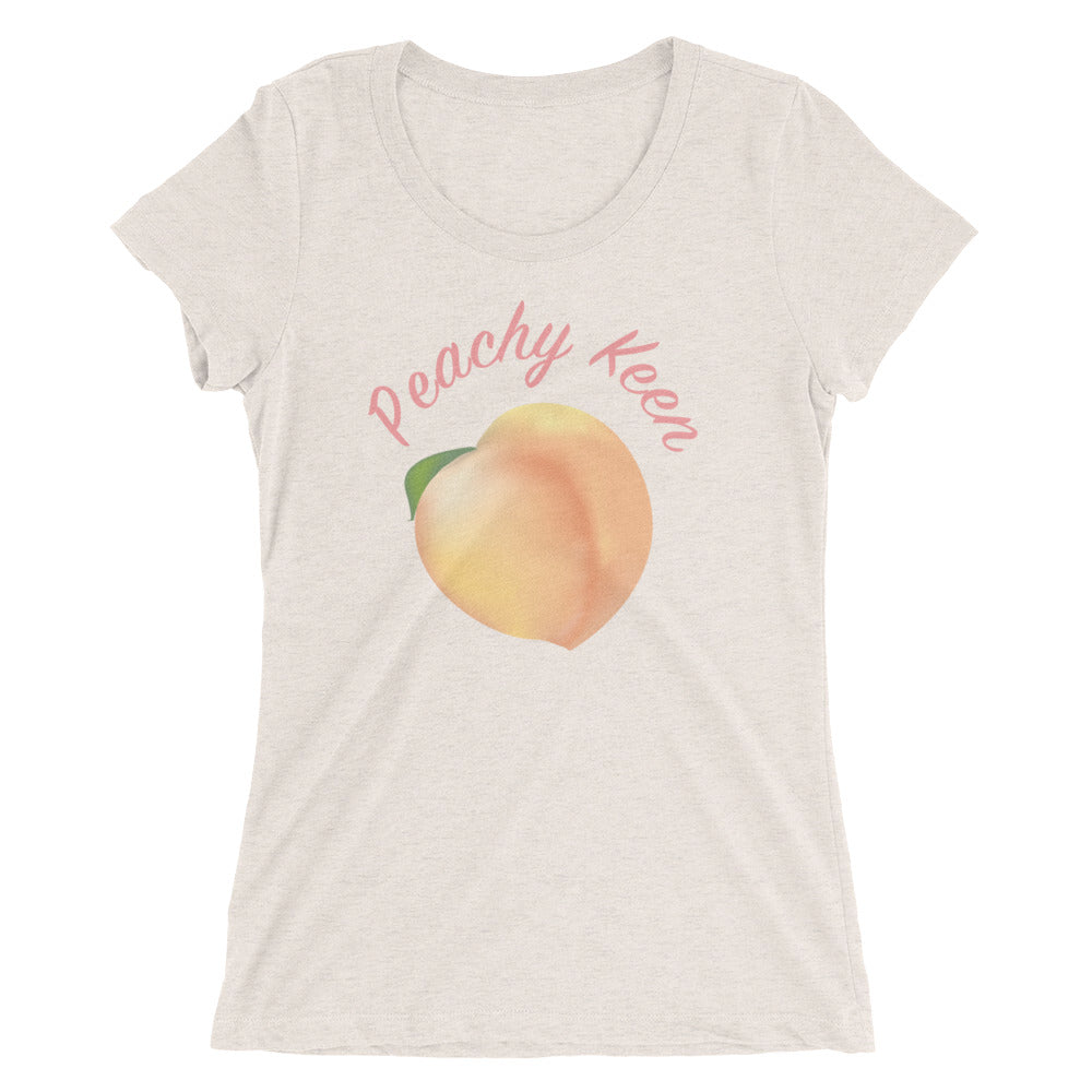 Peachy Keen Ladies Scoopneck Tee, , Mallory