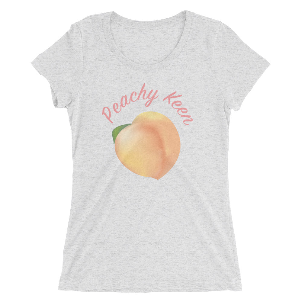 Peachy Keen Ladies Scoopneck Tee, , Mallory