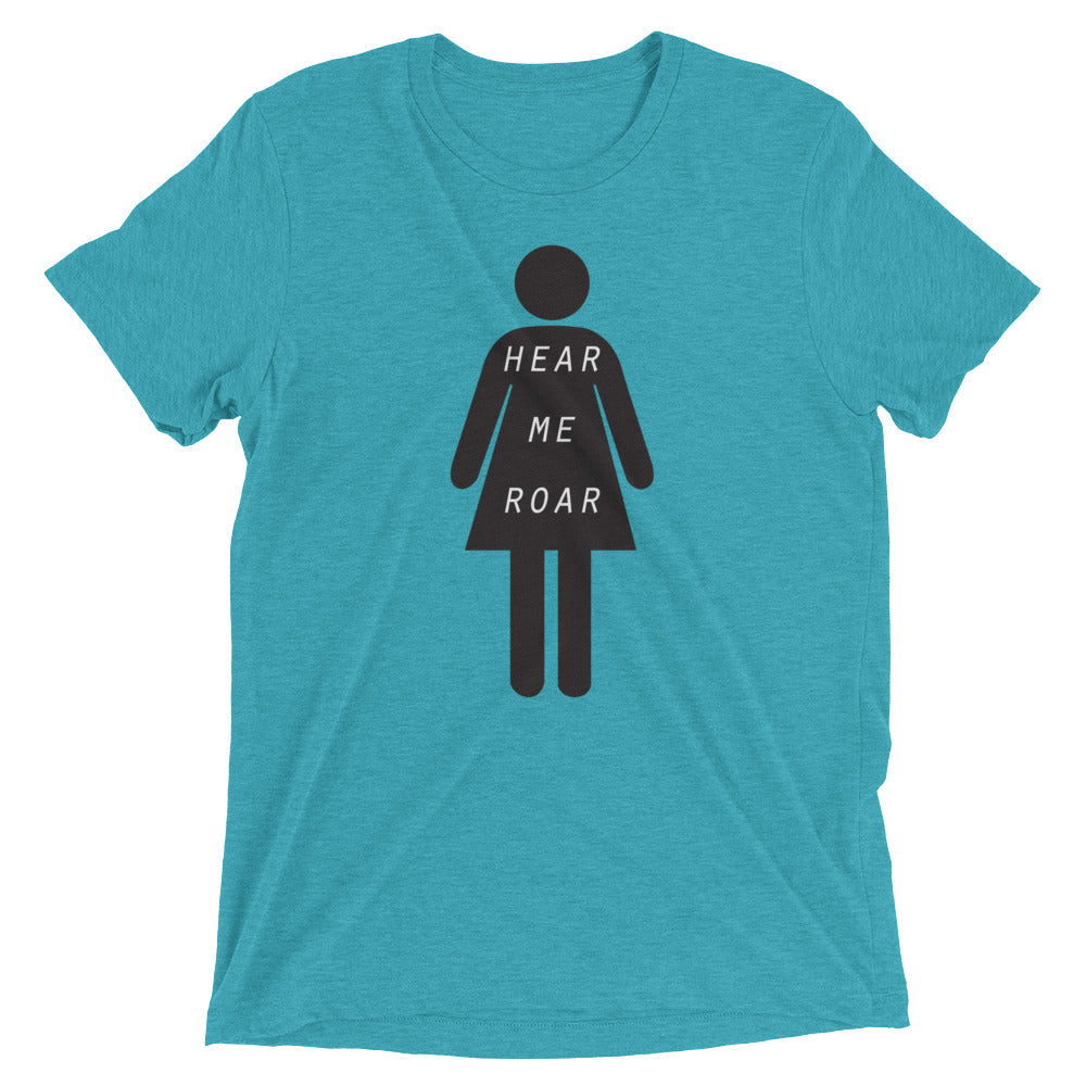 Woman Hear Me Roar Scoopneck Tee, , Mallory